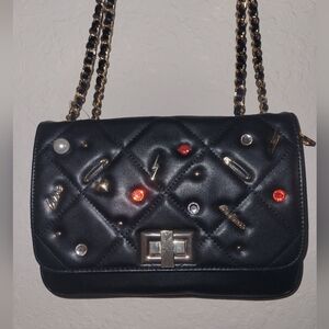 Black Embellished Women's Bag